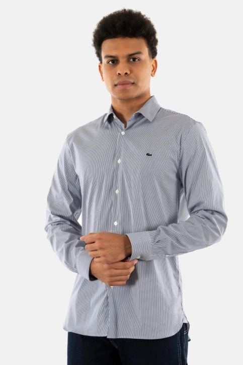 Chemise lacoste ch0198 522 blanc/marine
