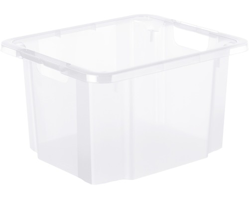 Reverso 26 l transparante draaistapelbox 43,5x36,5x23,5 cm