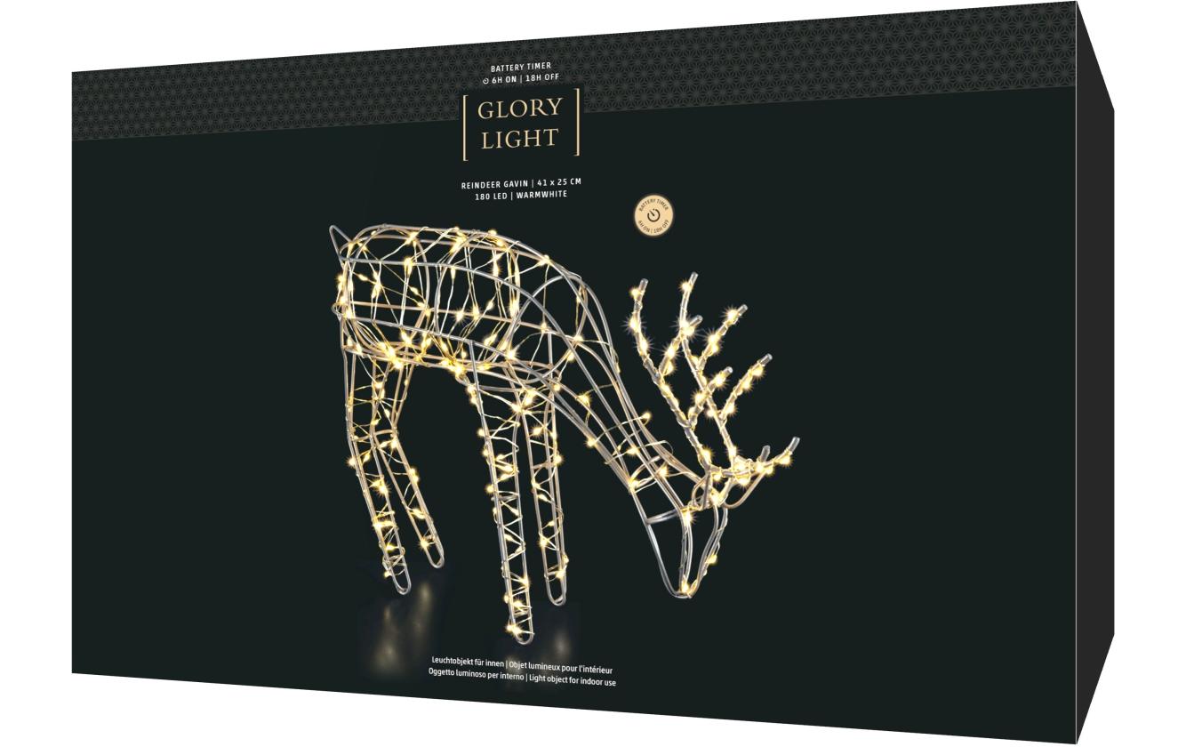 LED-Figur Rentier Gavin, 180 LED, 41 cmWeihnachtsdekoration für den Innenbereich