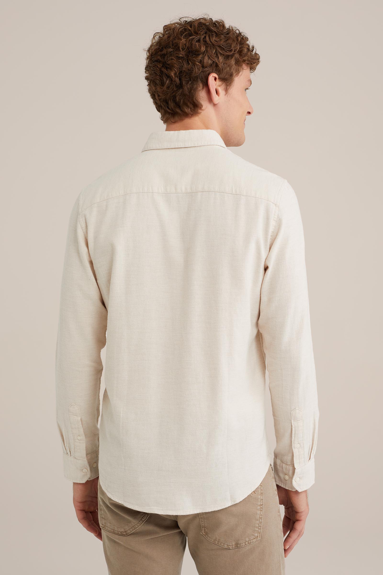 flanellen overhemd WE Fashion Beige
