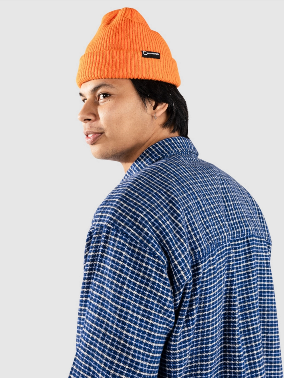 Beyond Medals Checkered Shirt blue
