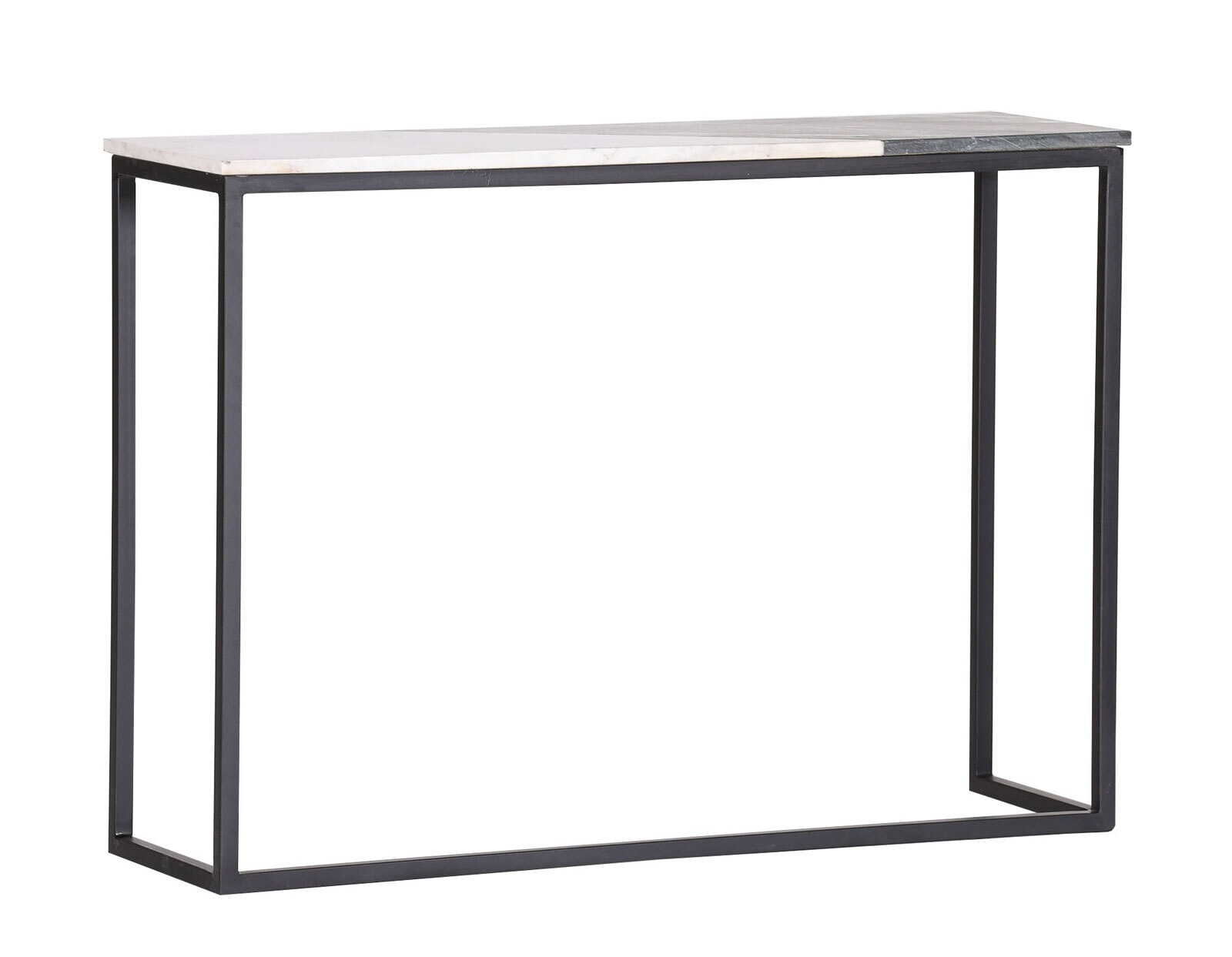 INTERhome Konsolentisch GATSBY 100 x 30 cm schwarz/ weiß