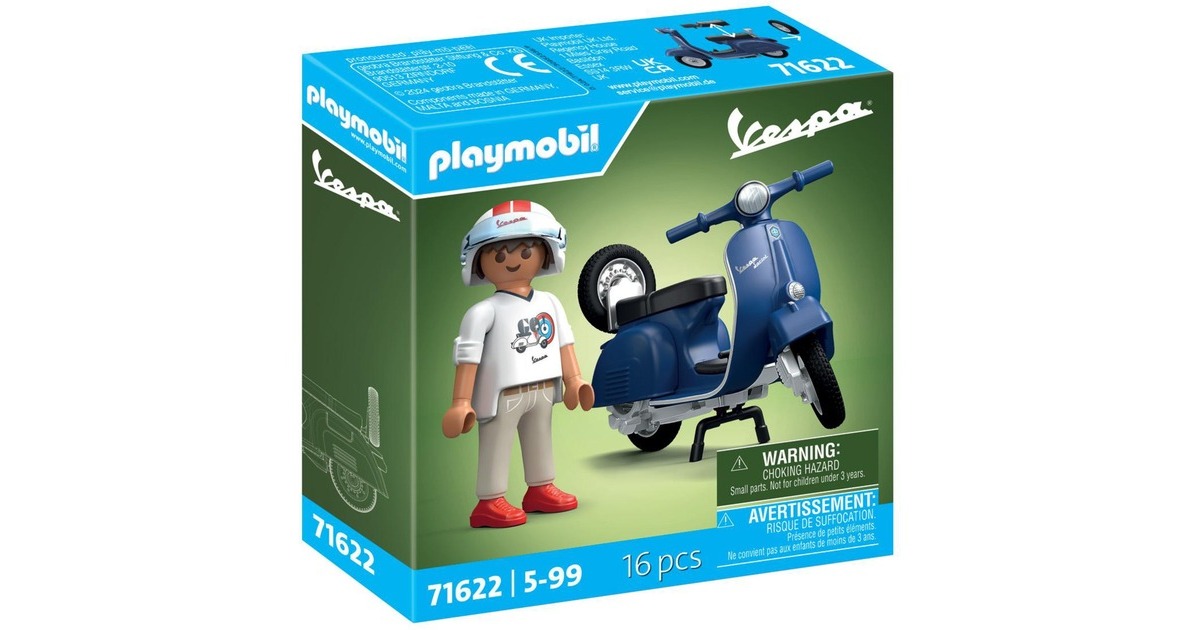 PLAYMOBILVespa - 71622 1969 Vespa 150 Sprint Veloce, blauw Constructiespeelgoed  (71622)