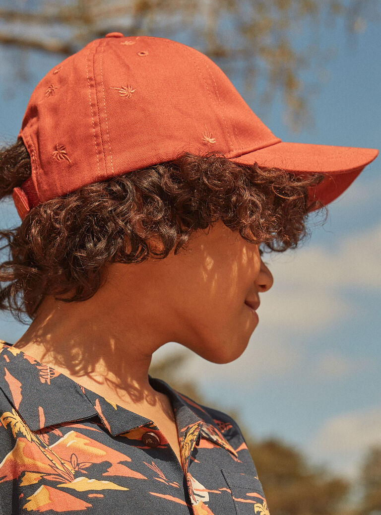 Casquette en twill roux
