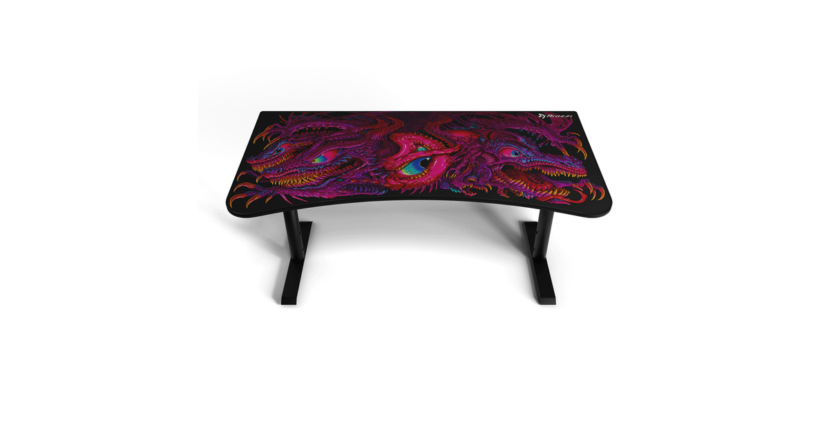 ArozziArena Gaming Desk - Crawling Chaos  (Zwart/donkerrood)