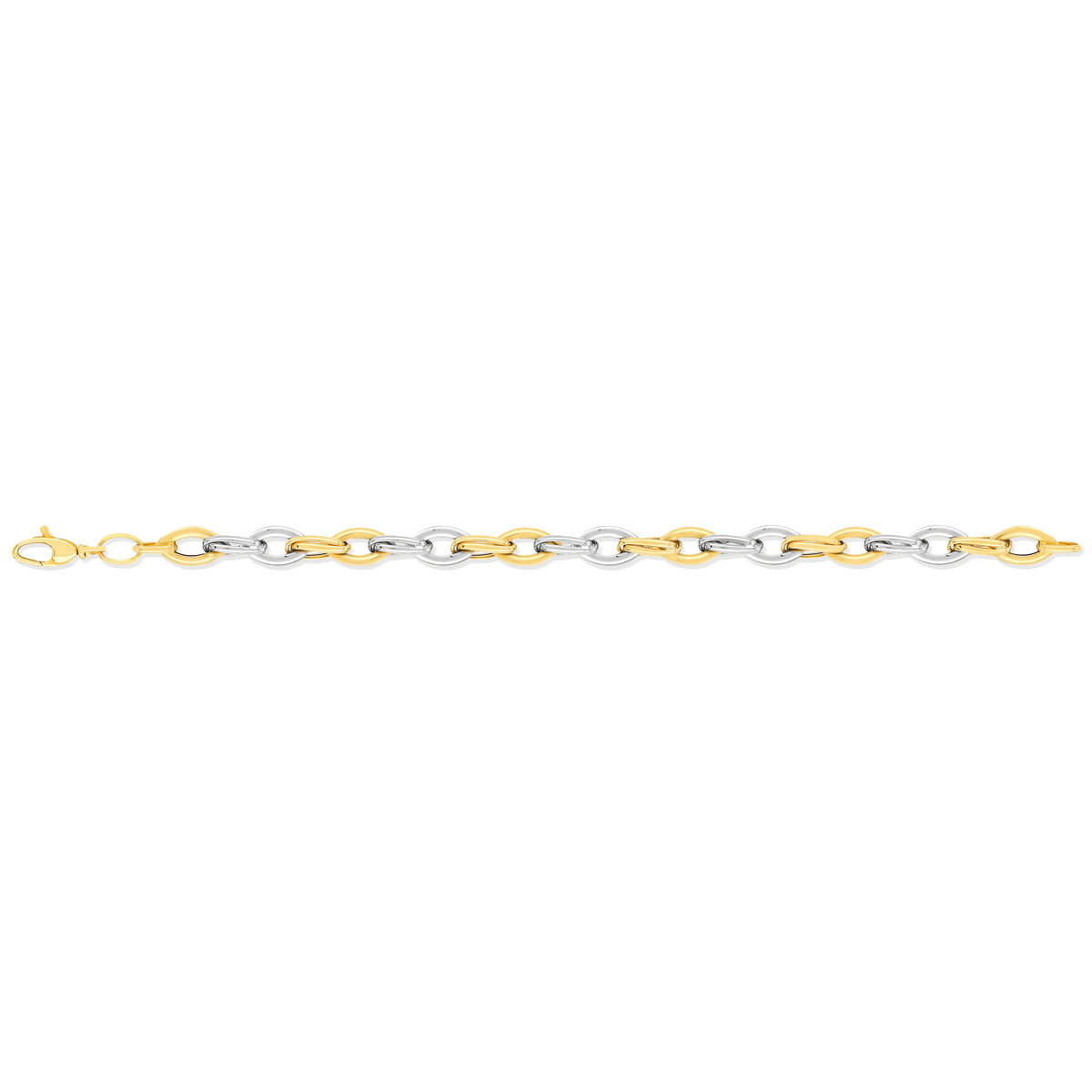 Bracelet souple MATY Or 750 2 tons 19 cm