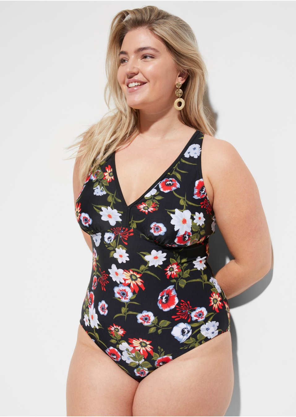 Maillot 1 pièce en polyamide recyclé
