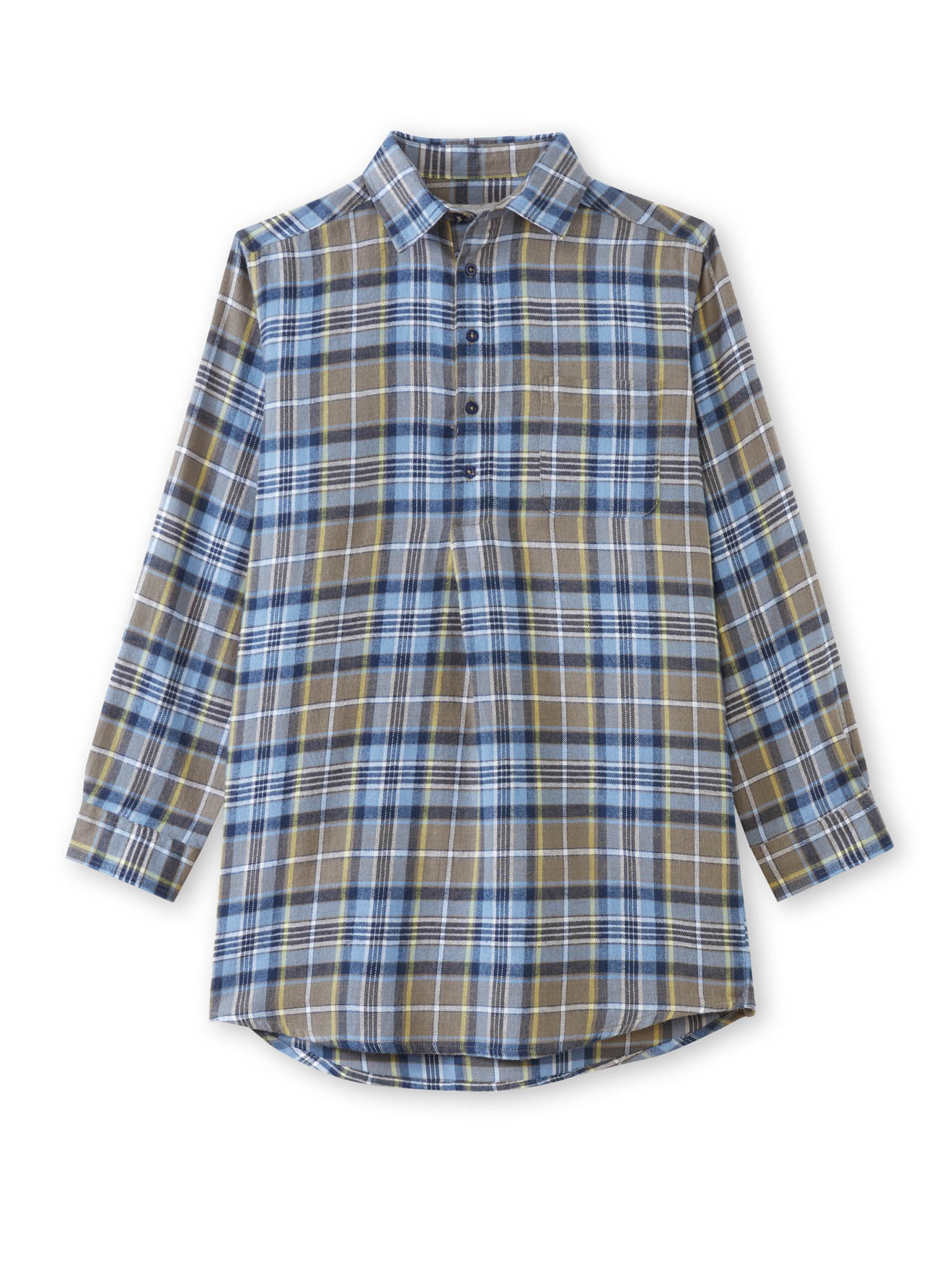 Chemise de travail extra longue flanelle