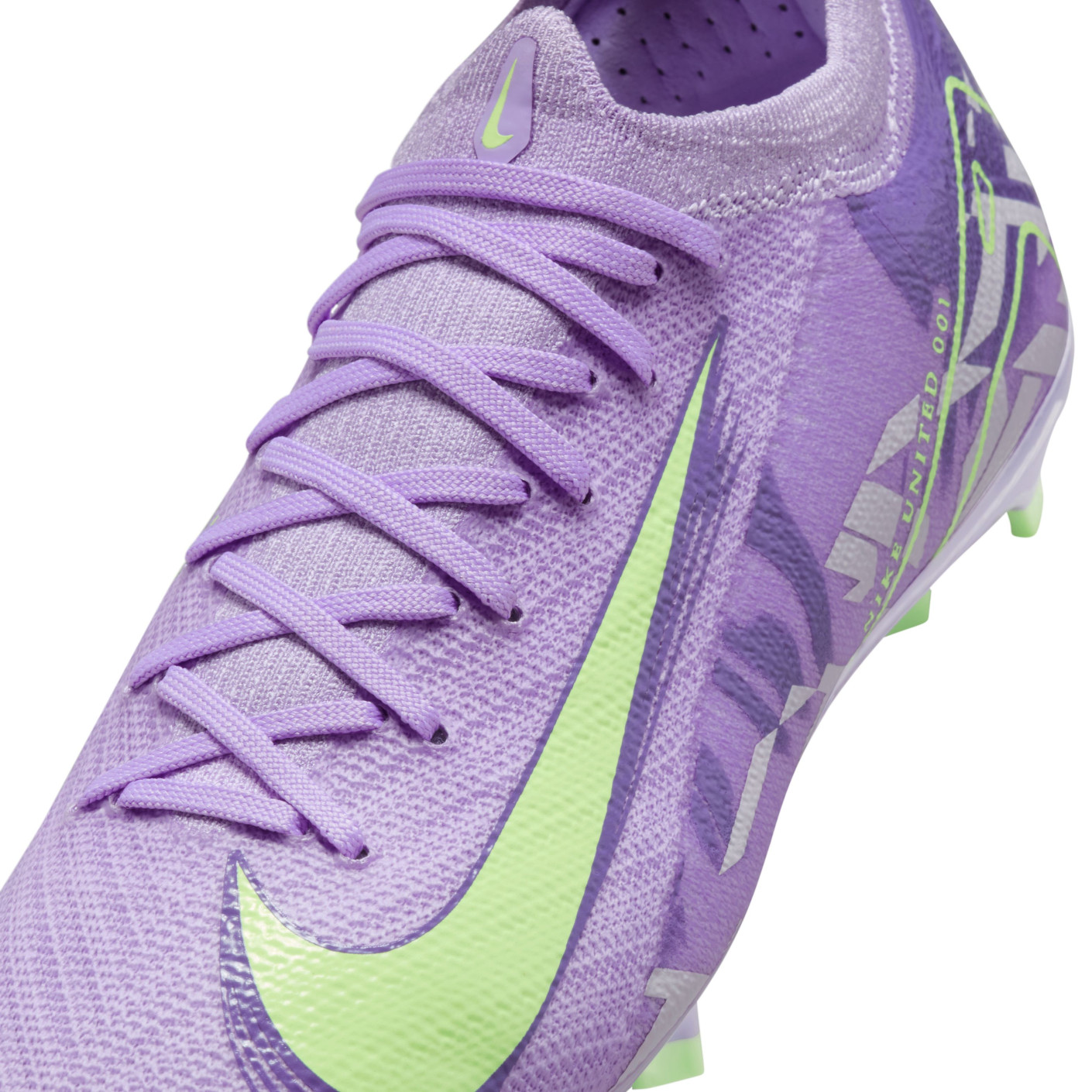Nike Zoom Mercurial Vapor 16 Pro Gras Voetbalschoenen (FG) Kids Lichtpaars Lichtgeel
