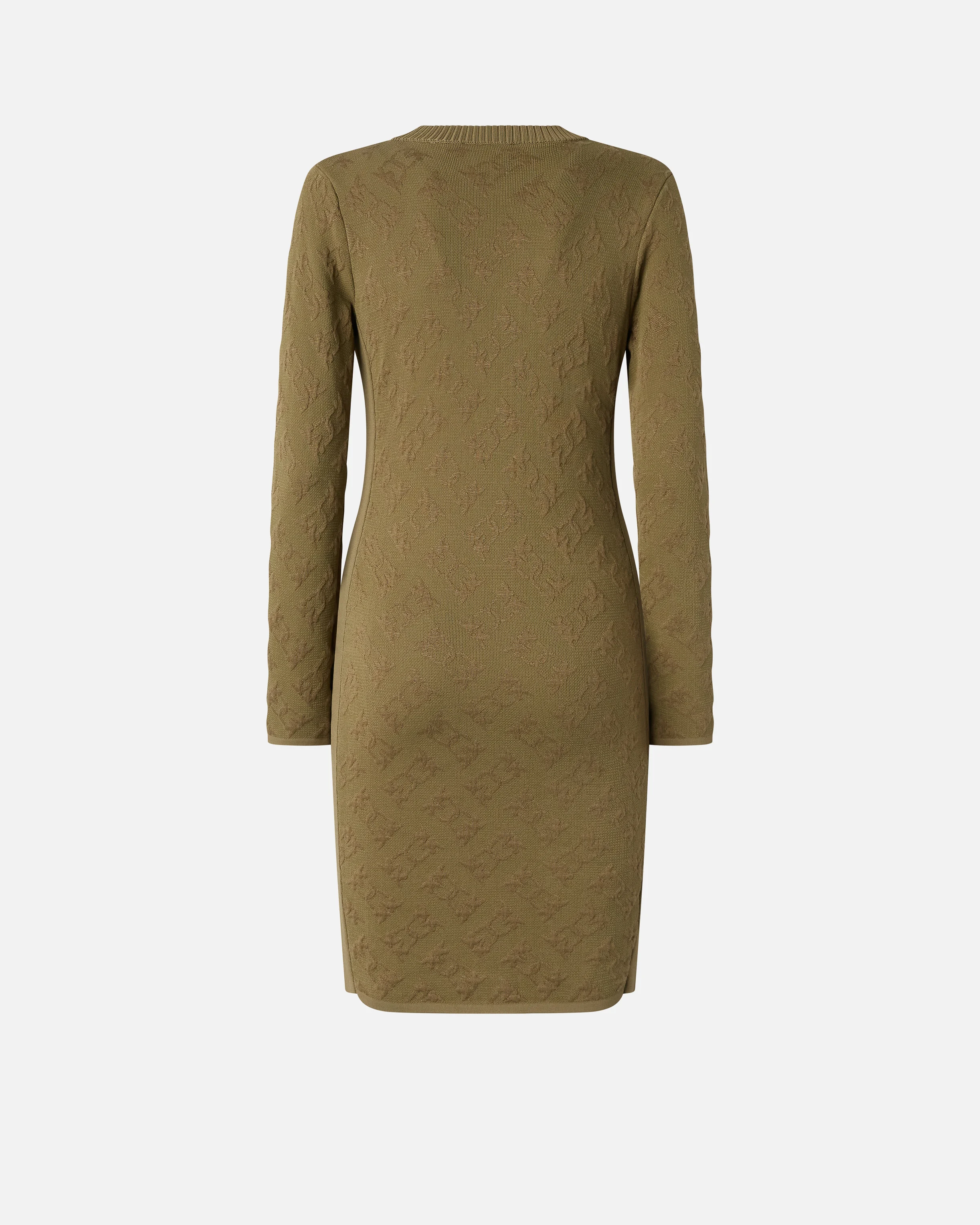 Robe cardigan jacquard à logo | Vert