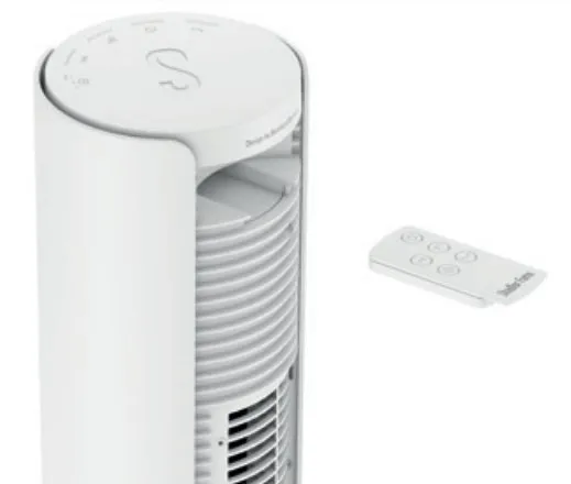 Stadler Form PETER, Husholdning tårnventilator, hvid, Rustfrit stål, Gulv, 52 dB, 13,5 cm, Dreje