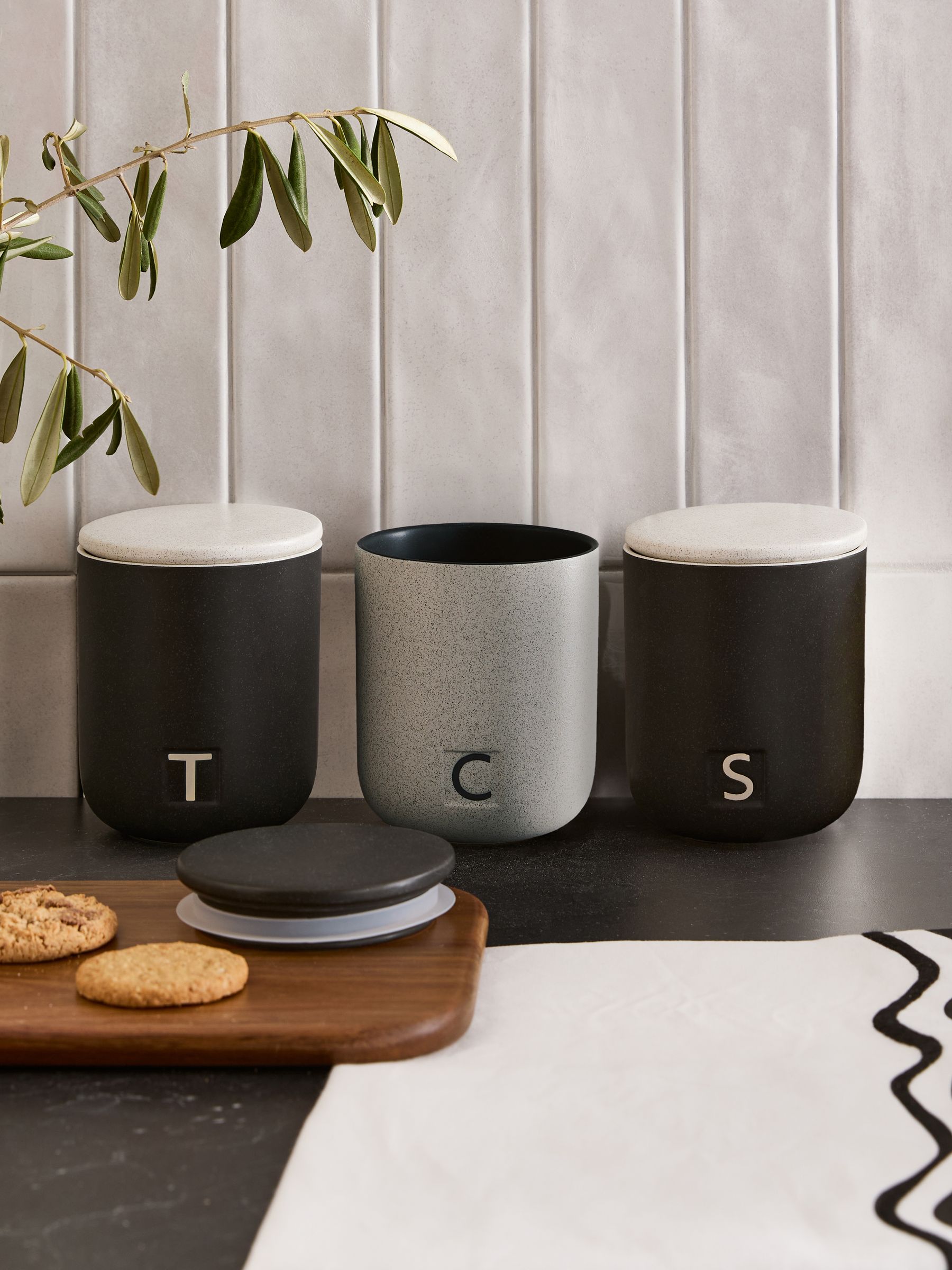 Set van 3 Otis-voorraadpotten