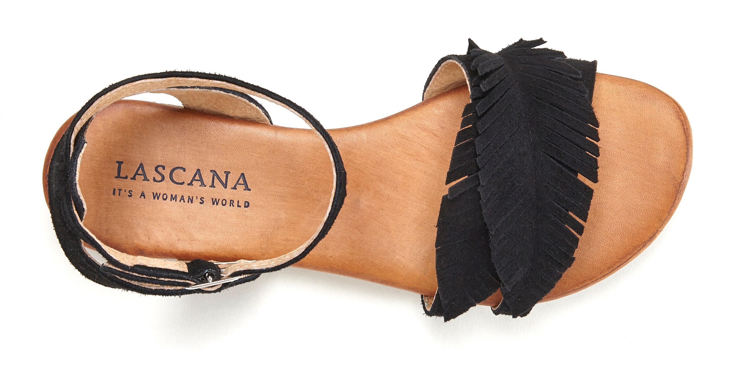 LASCANA Sandale in schwarz