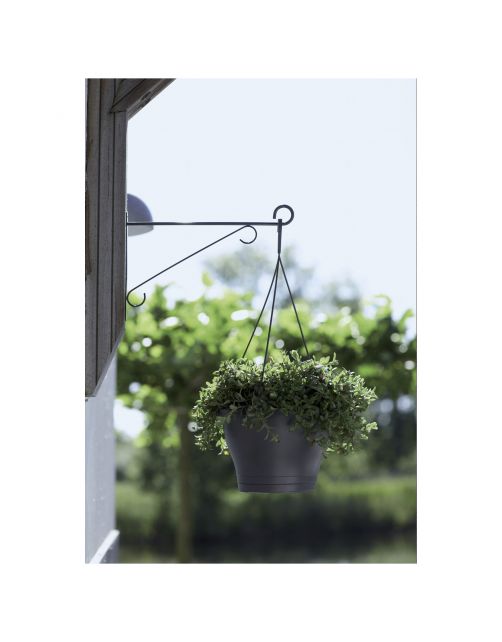 Elho Muurhaak Elegance - Plantenbakhaak - 30x3x26 cm Antraciet