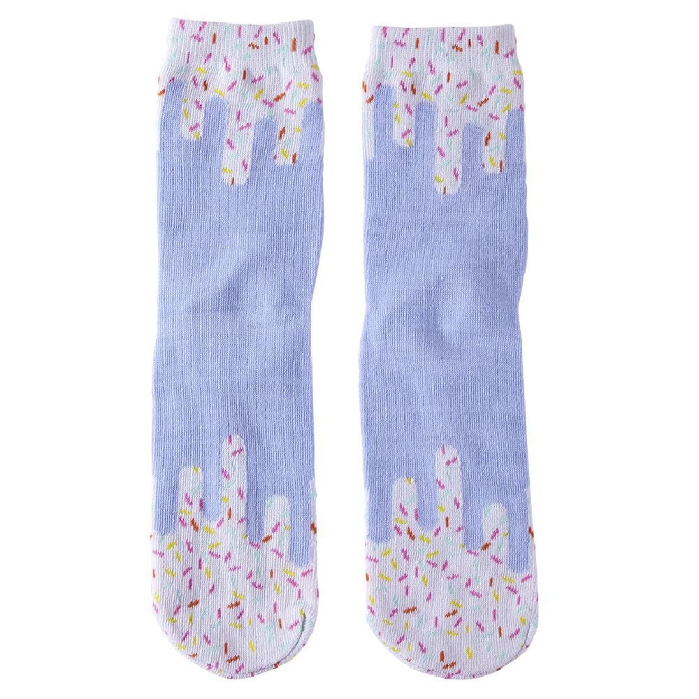 Chaussette fantaisie bleu