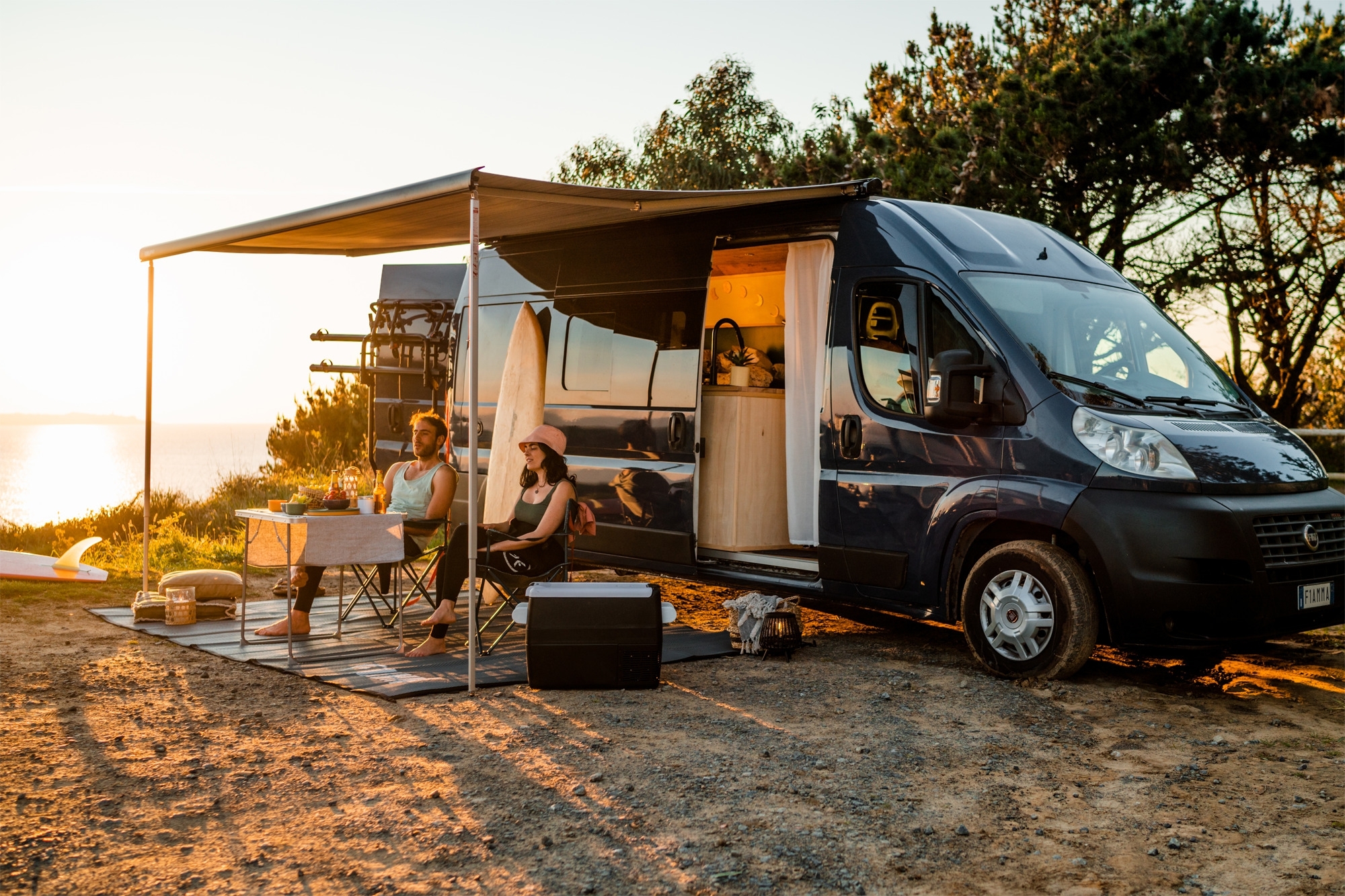 Fiamma F80s Markise Ducato passend für Ducato / Jumper / Boxer Deep Black 320 cm