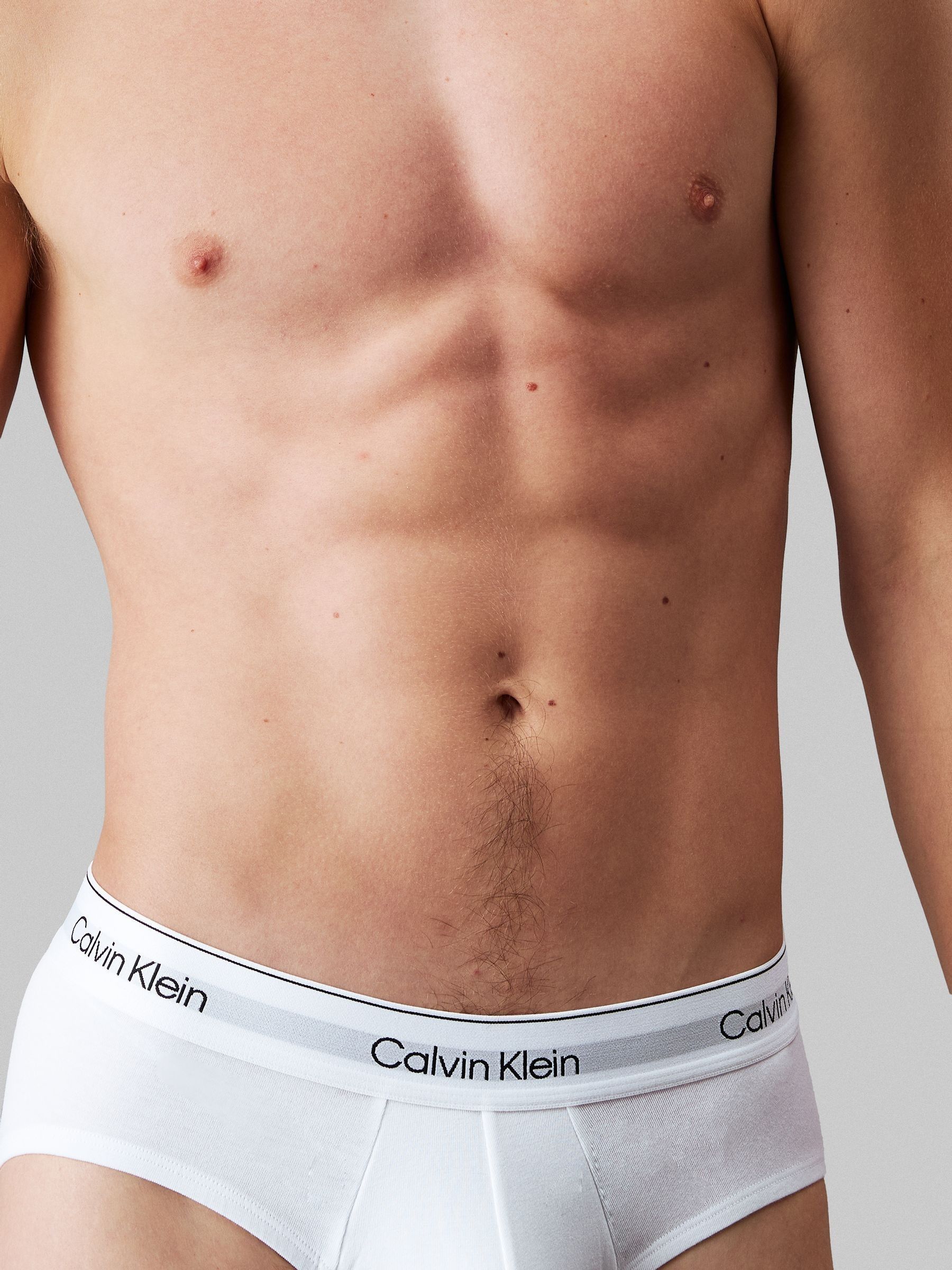 Zwart/wit/grijs - Calvin Klein 3 Pack Briefs - Icon Cotton Stretch