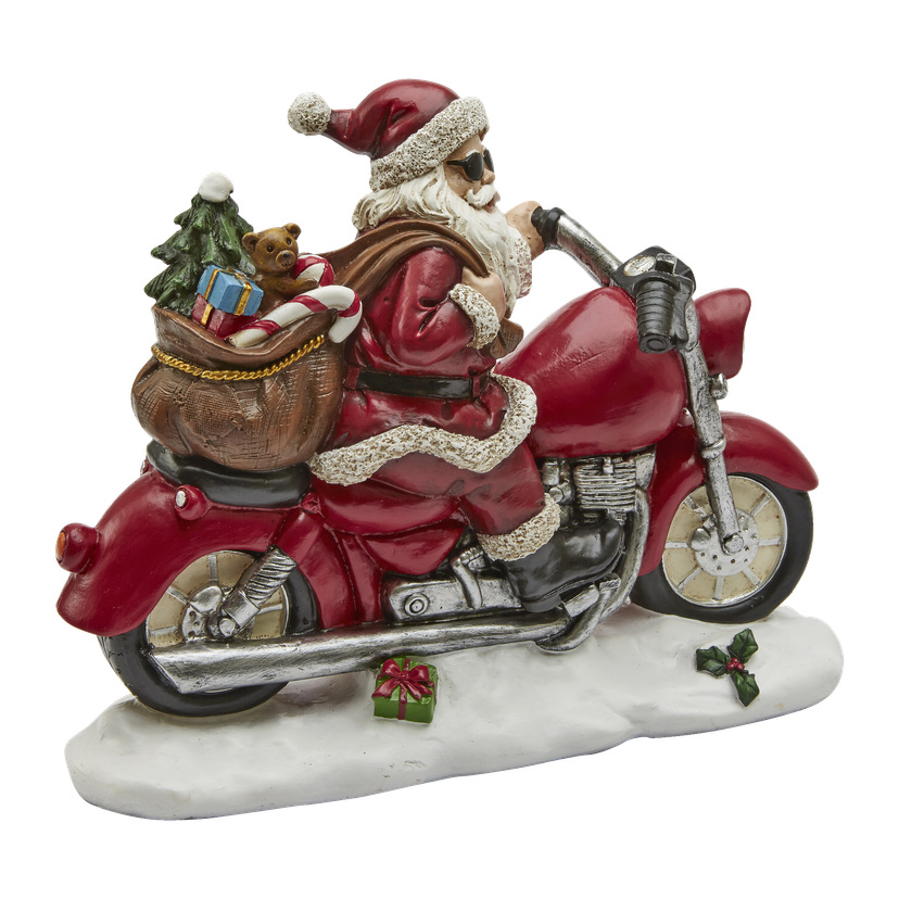 Nisse på motorsykkel 20 cm
