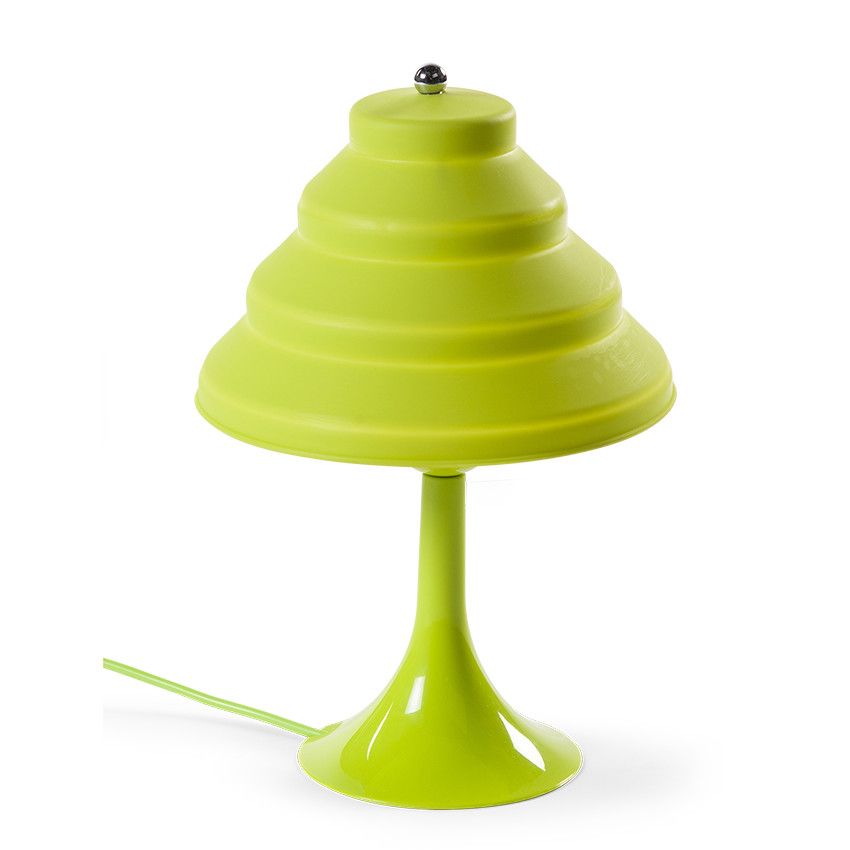 Lampe de chevet en silicone - Vert - Doré