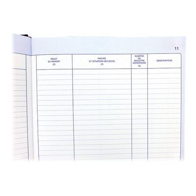 ELVE - Registre de transactions immobilières et fonds de commerce - 32 x 25 cm