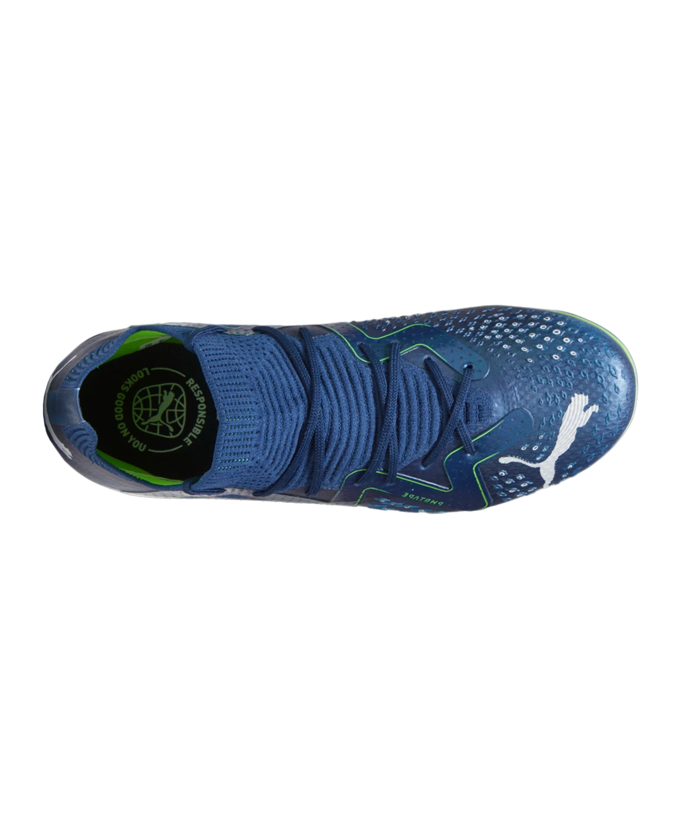 PUMA FUTURE Pro FG/AG Jr Gear Up Kids Blau Weiss F03