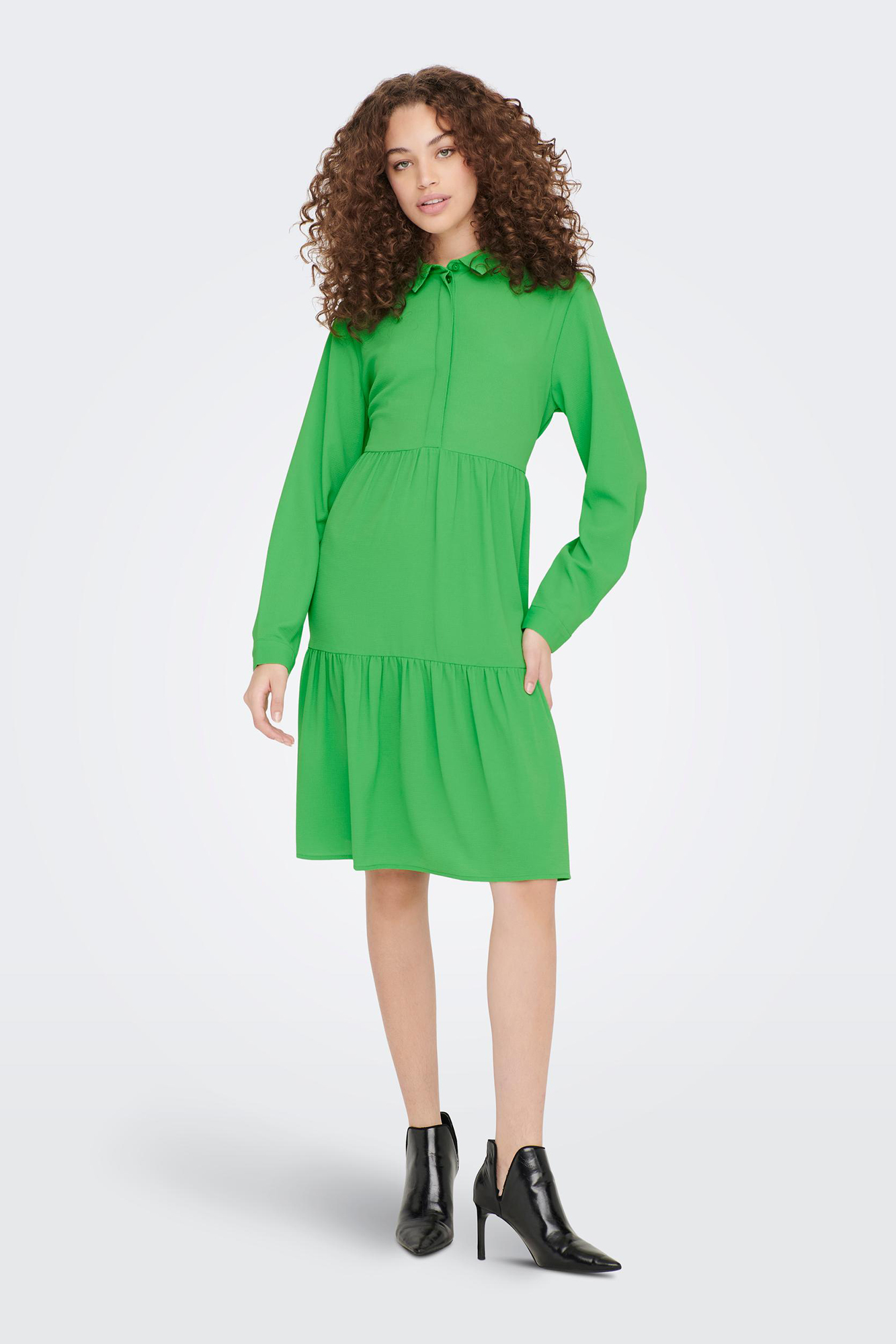 vestido camisa midi
