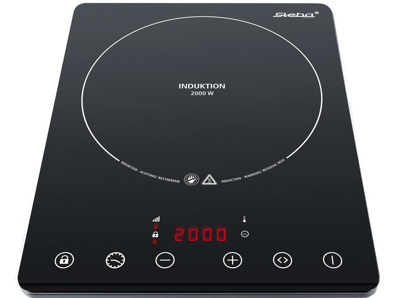 Steba Induktionskochplatte IK 65 Slim 2000 W Ultra-flaches Induktionskochfeld
