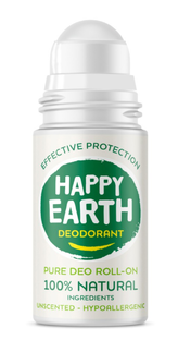 Happy Earth 100% Natural Deo Roll-On Unscented 75ML