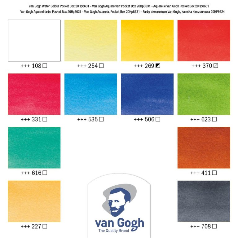 Royal Talens Aquarellfarbe Van Gogh Pocketbox Set