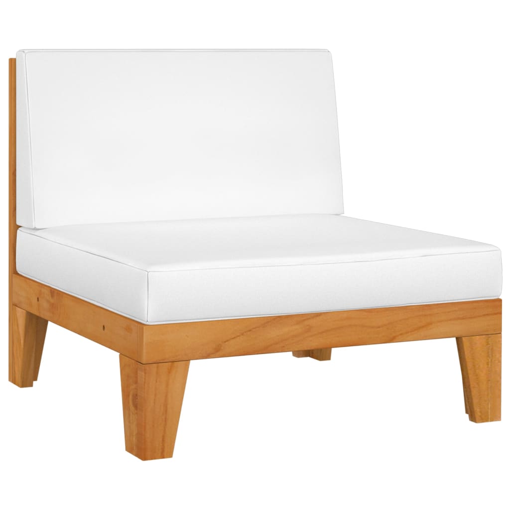 Salon de jardin meuble d'extérieur ensemble de mobilier 12 pièces avec coussins bois d'acacia solide