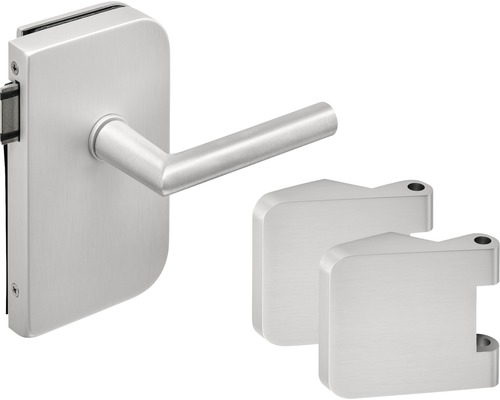 Pertura glasdeurbeslag Office Soner UV aluminium geanodiseerd zilver DIN links