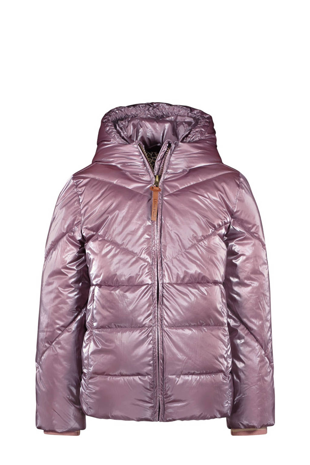 Like Flo quilted gewatteerde winterjas Ashley metallic warm roze