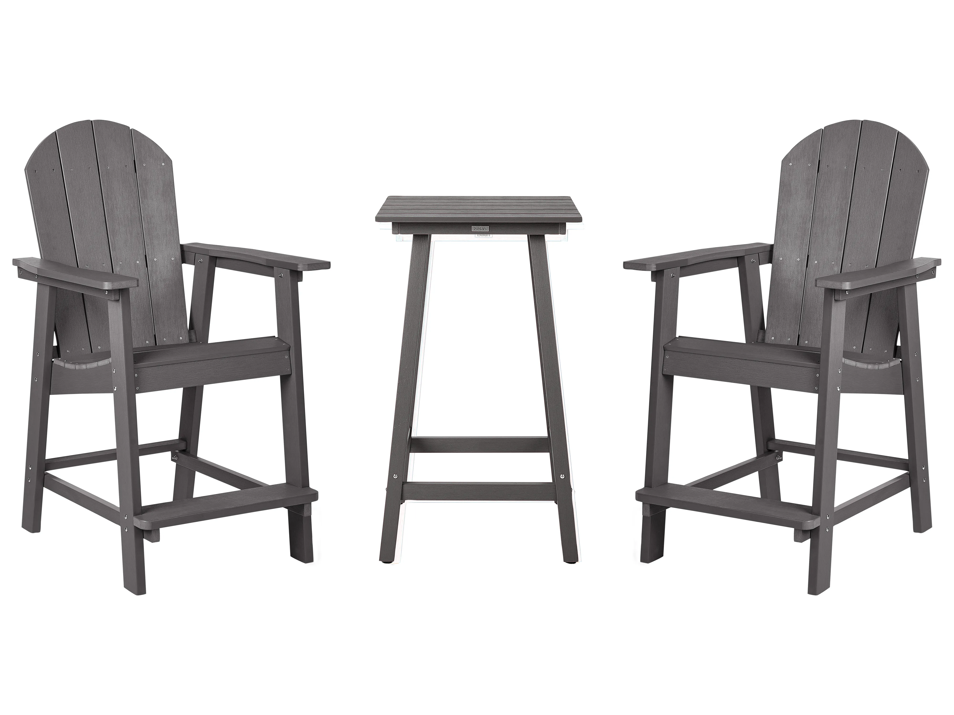 Bistroset ADIRONDACK Donkergrijs