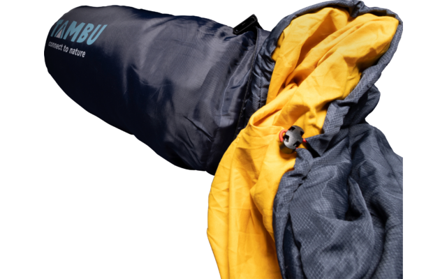 Tambu Sayan Deckenschlafsack Recyceltes Polyester mit Kapuze 3-Jahreszeiten 230 cm
