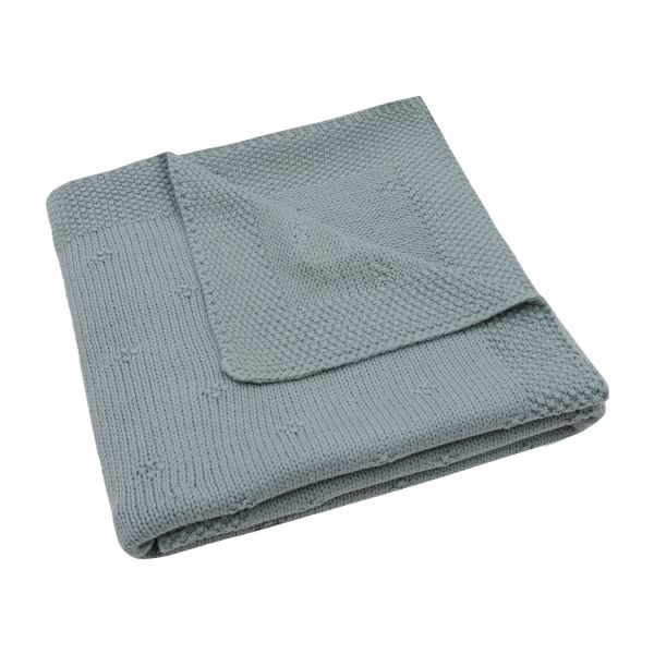 Jollein Cosy Knit Wiegdeken - 75 x 100 cm - Sea Green