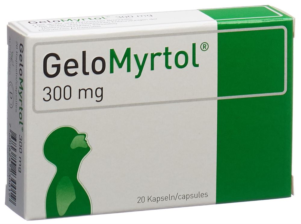 GELOMYRTOL Weichkaps 300 mg Blist 20 Stk<br>20 Stück, Blister, Weichkapsel, magensaftresistent
