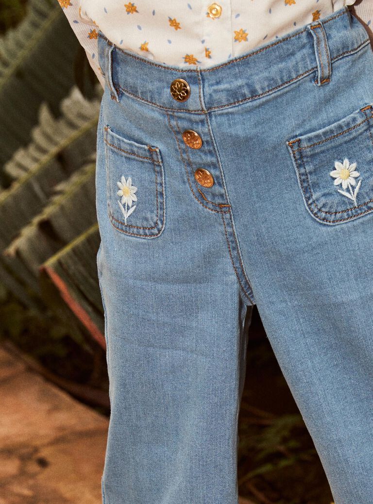 Jean wide legs bleu