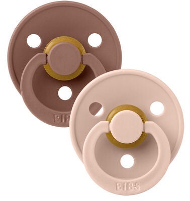 BIBS Smokk Colour 2-pack Lateks Størrelse 2, Woodchuck/Blush
