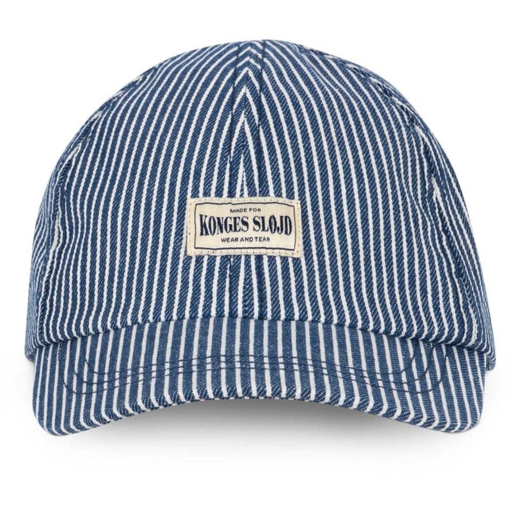 Køb Konges Sløjd Blue Stripe Luc Kasket Gots