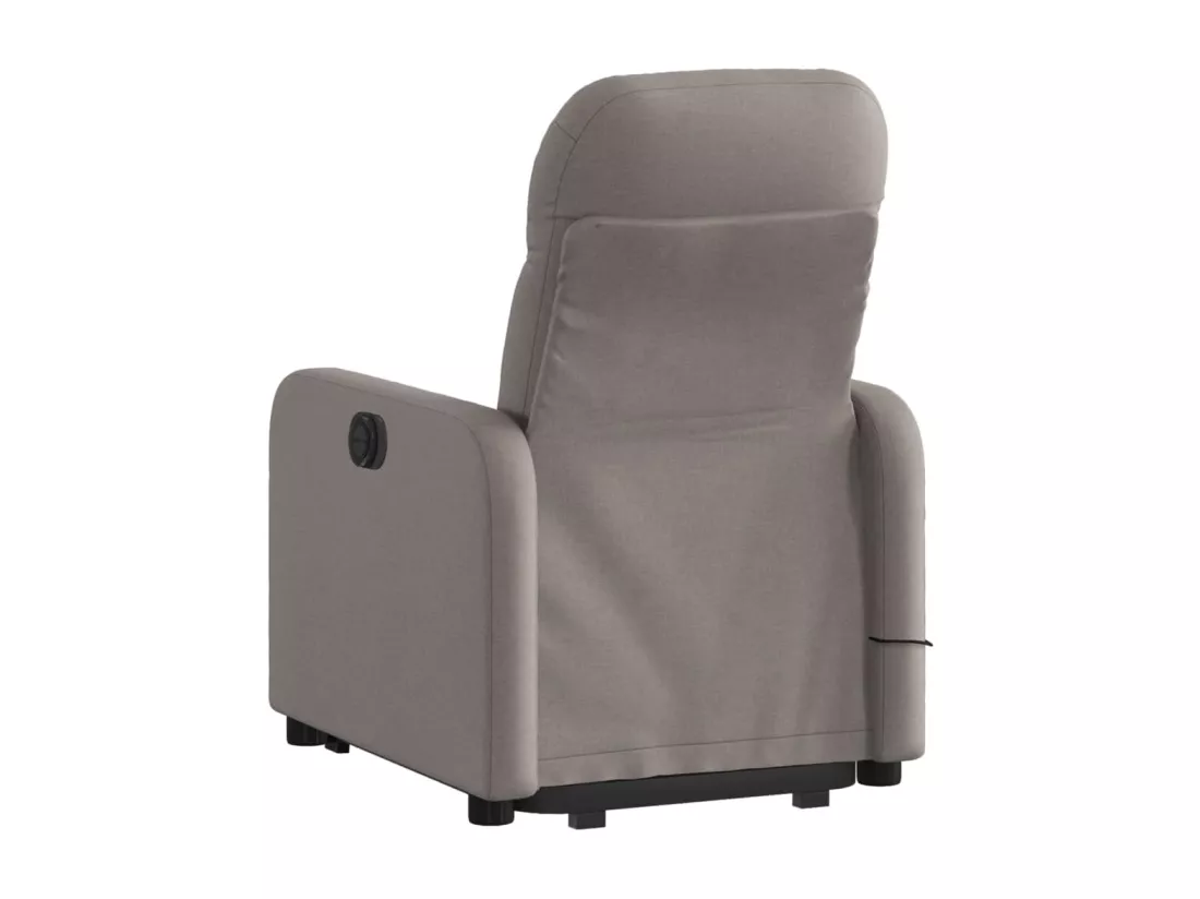 Fauteuil inclinable massant Taupe Tissu