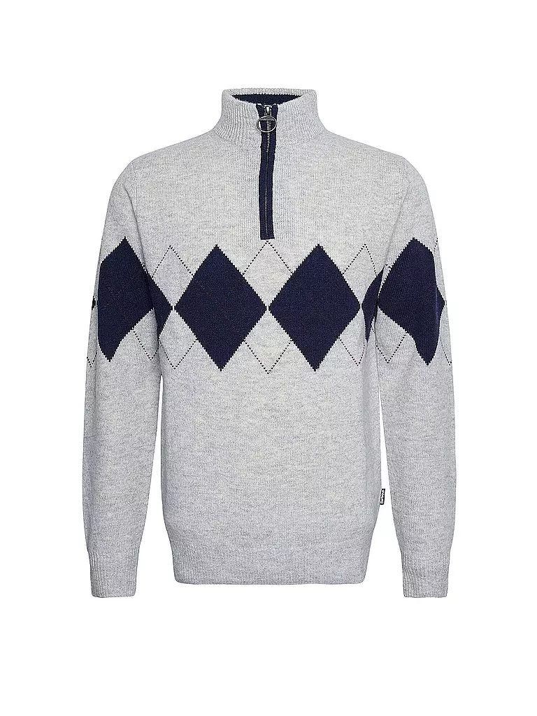 BARBOUR Troyer Pullover HARTFIELD hellgrau