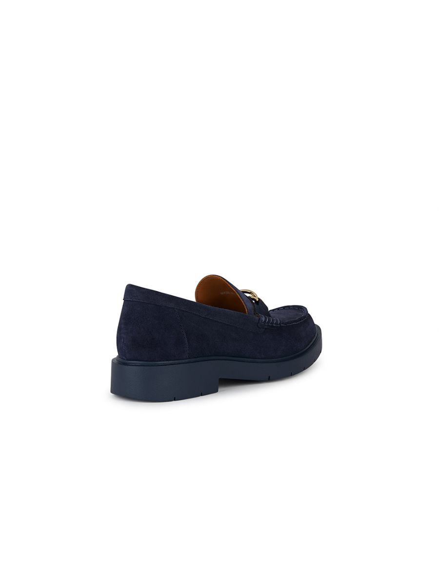 Mocassins cuir marine