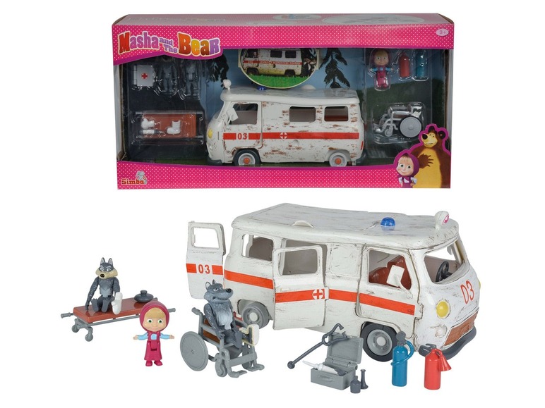 Masha en de beer ambulance speelset