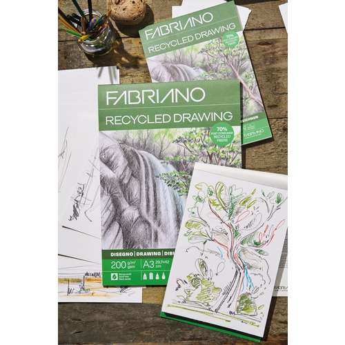FABRIANO® RECYCLED DRAWING Zeichenblock