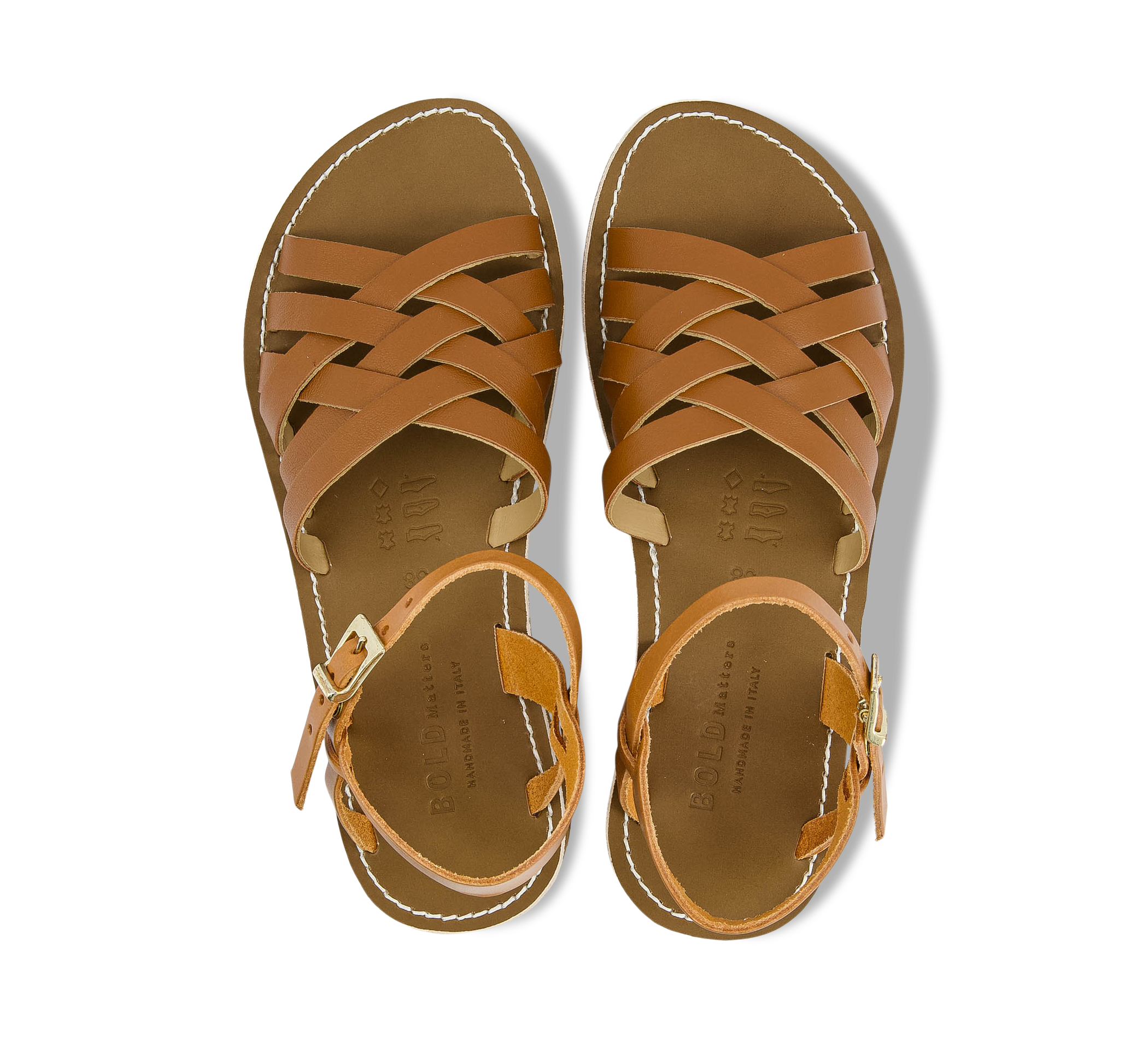 Bold Matters Riemchensandalen braun