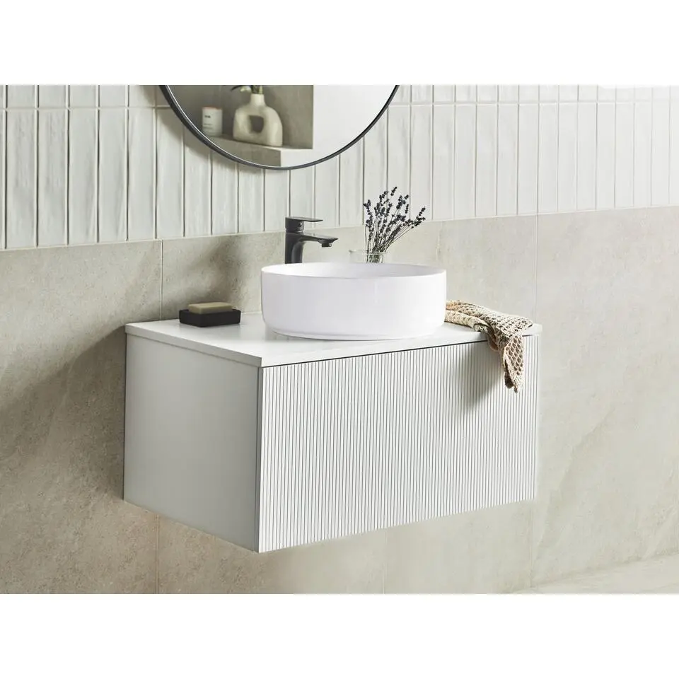 ALZIRA - Badkamermeubel - Wit - 80 x 52 cm - Hout