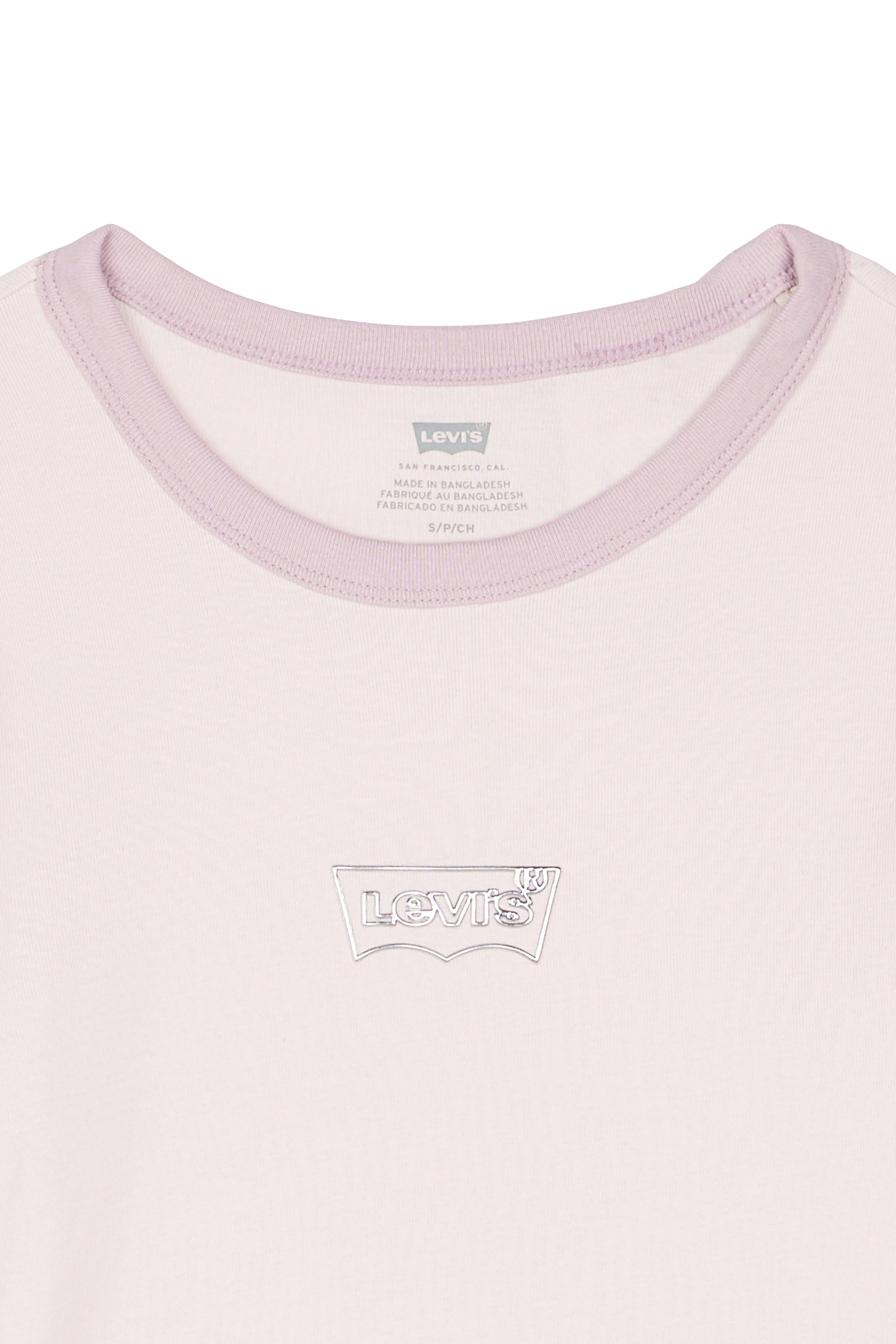 LEVI'S Crop top GRAPHIC LS RINGER MINI Rose