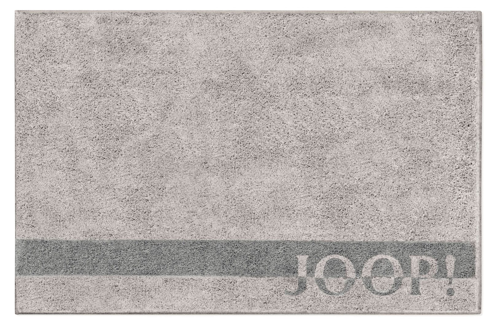 JOOP! Badteppich LOGO SPRIPES 60 x 90 cm platingrau