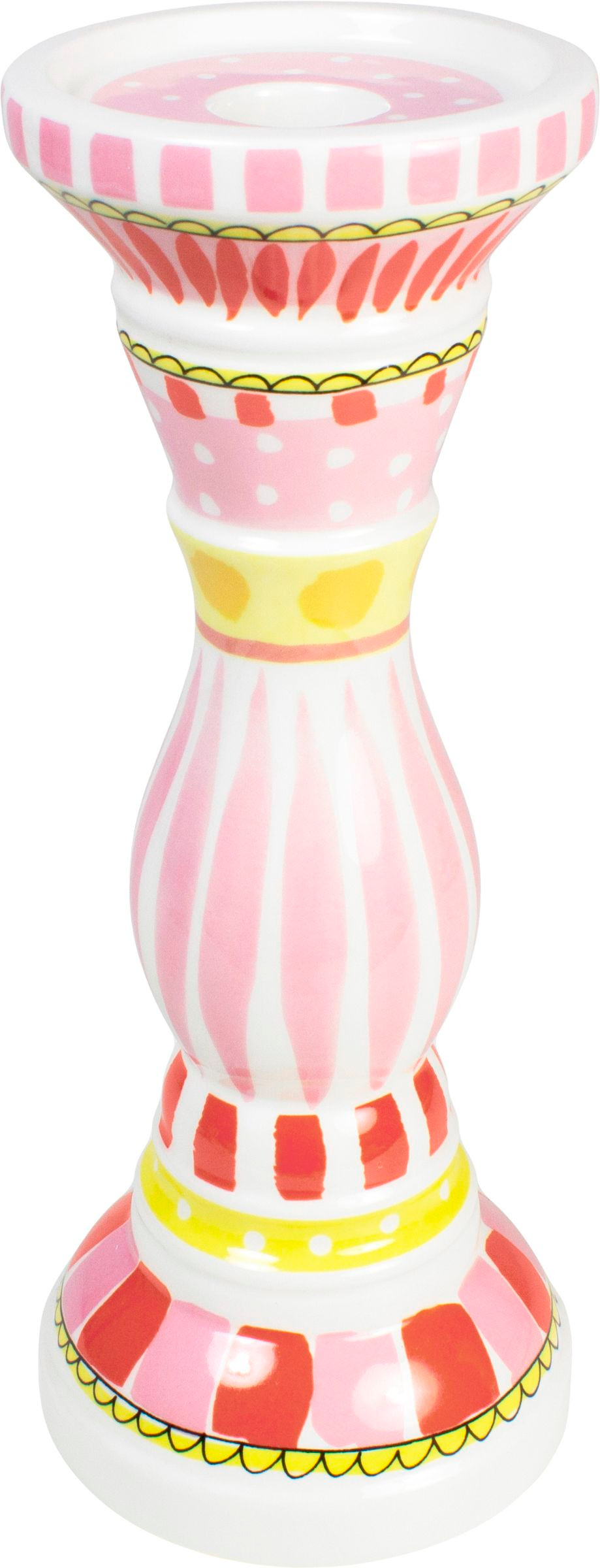 Roze gekleurde kandelaar