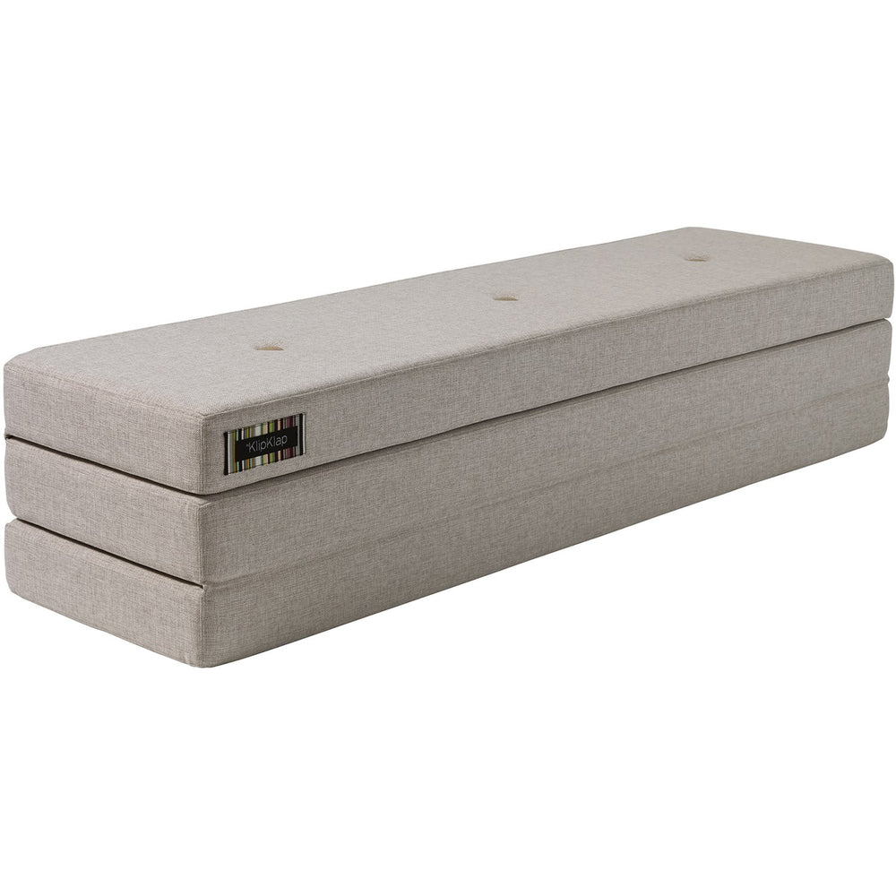 Køb by KlipKlap Foldemadras Beige With Sand KK 3 Fold 180 Cm